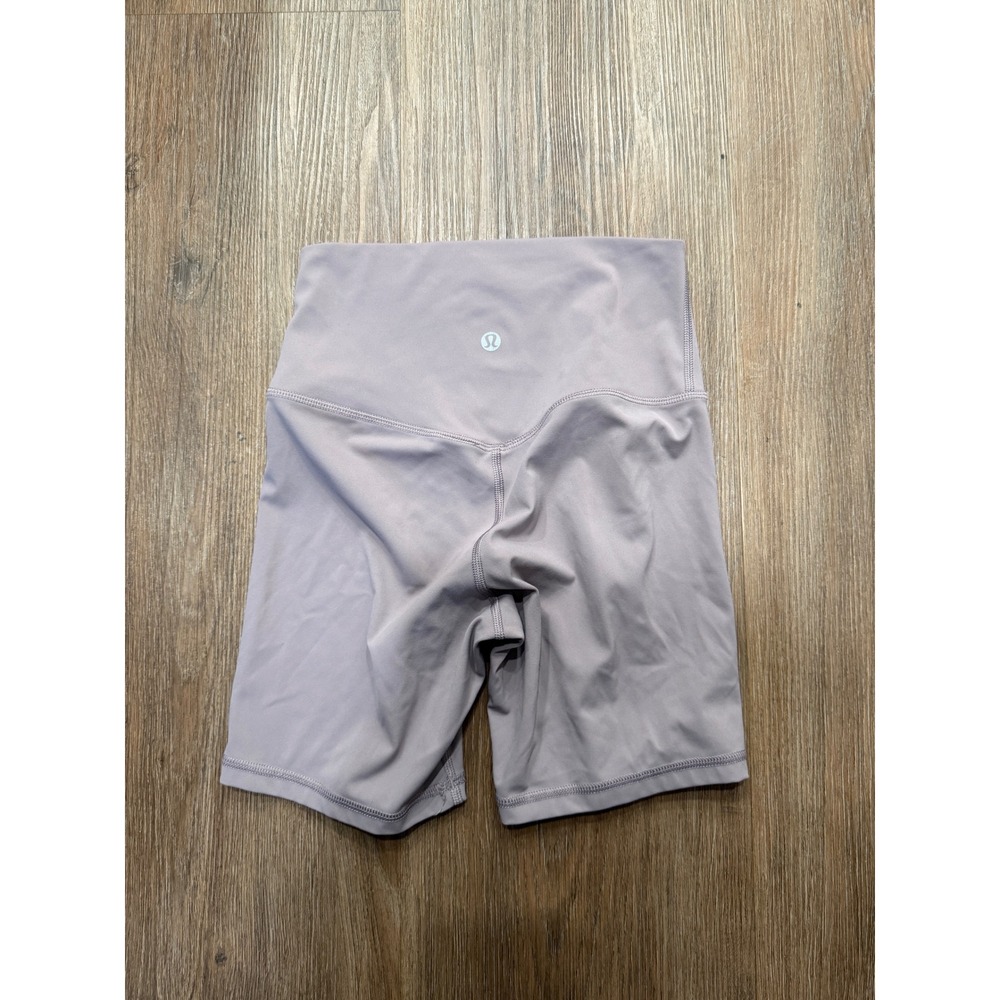 Lululemon Align High Rise Biker Shorts 6" Mauve Purple Nulu Yoga Athletic Size 4